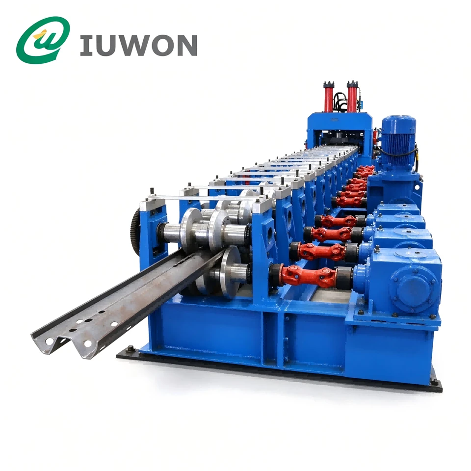 W Beam Guardrail Highway Safety Roll Forming Machine